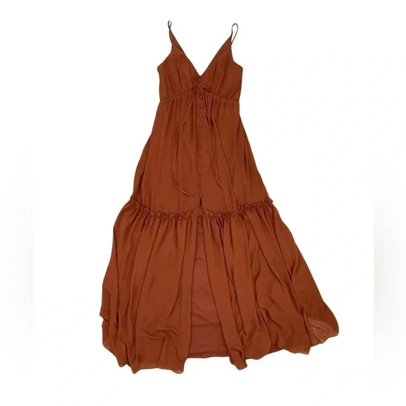 Sorella Vita 9419 Bridesmaid Maxi Dress NWT | Burnt Orange | Size 10 - Picture 3 of 9